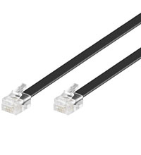 Image of Goobay 3m RJ-12 Cable Black