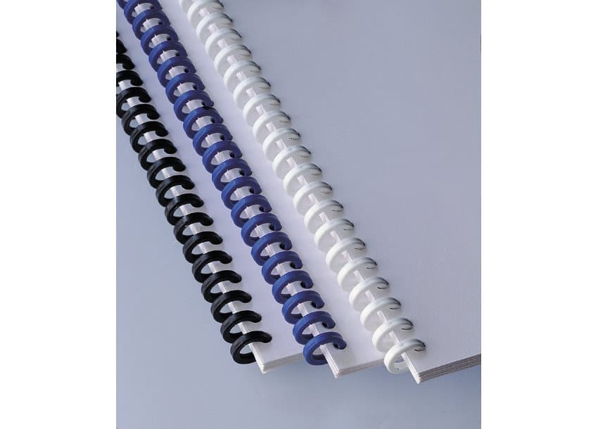 GBC ClickBind Binding Spines 8mm A4 Black (50)