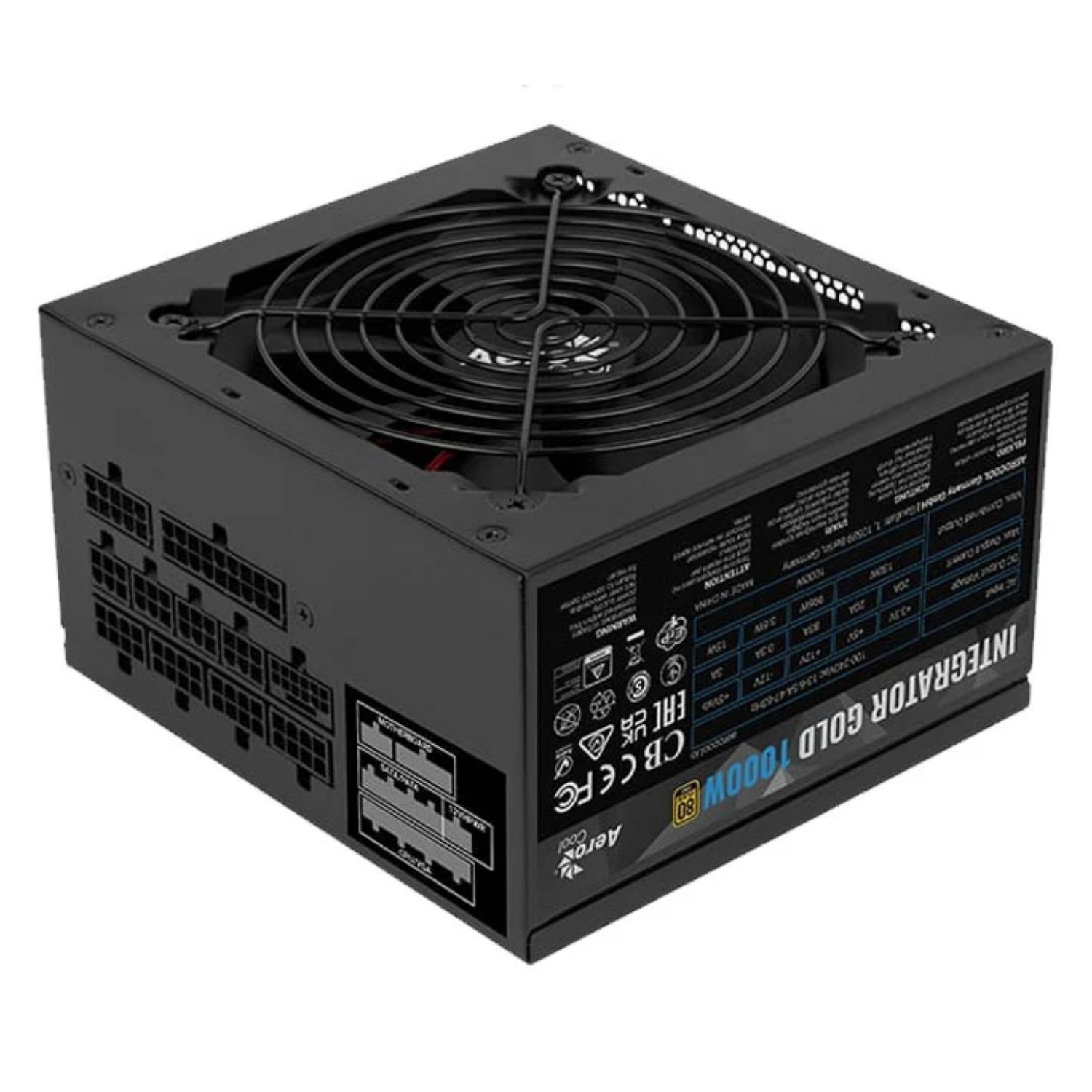 Photos - PSU Aerocool Integrator Gold 1000W Fully Modular 80 PLUS Gold Power Supply ACPG-IMK0FKC.31 