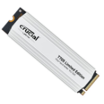 Crucial Crucial T705 2TB Gen5 NVMe SSD White Heatsink - 14500/12700 MB/s R/W 1200TBW 1550K IOPs 1.5M hrs MTTF DirectStorage for Intel 14th Gen AMD Ryzen