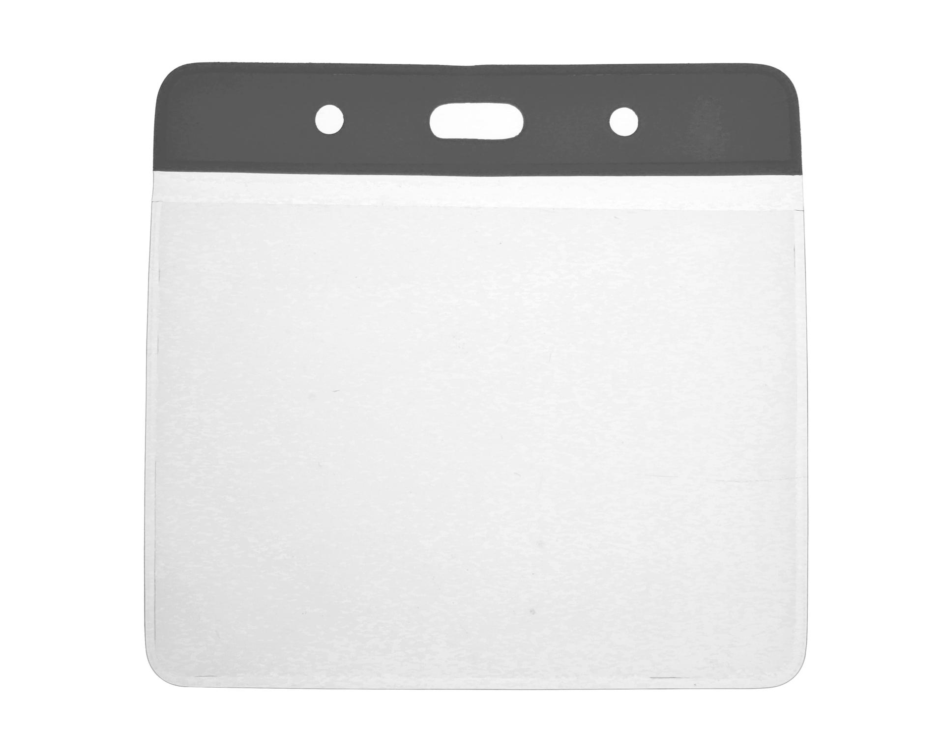 Image of Digital ID Vinyl Black Top Visitor Card Holder 102 x 83 mm...