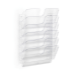 Durable FLEXIPLUS literature rack 6 shelves Transparent