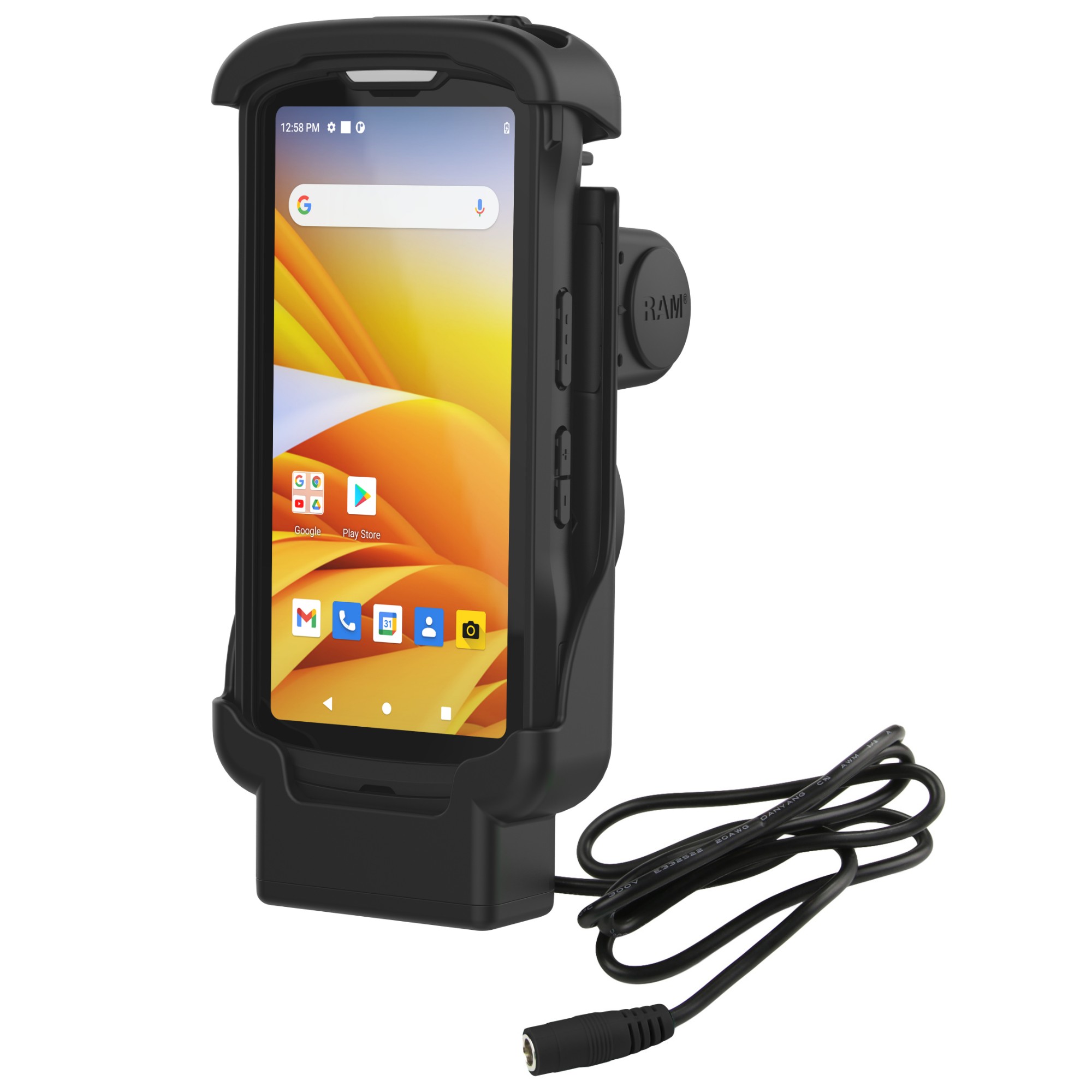 Zebra 3PTY-RAM-HOL-ZE17-2U mobile device charger Mobile computer Black