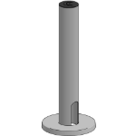 Ergonomic Solutions SP1 250mm pole W/flange