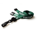 Digital ID 15mm Recycled Green Visitor Lanyards with Plastic J Clip (Pack of 100)