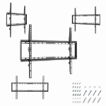 Gembird WM-70F-03 tv-bevestiging 177,8 cm (70") Zwart