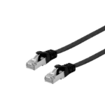 Equip Cat.6A U/FTP Flat Patch Cable, 2.0m, black