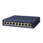 PLANET GSD-908HP network switch Unmanaged Gigabit Ethernet (10/100/1000) Power over Ethernet (PoE) Blue
