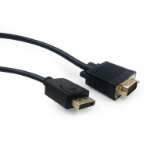 Gembird CCP-DPM-VGAM-6 video cable adapter 1.8 m VGA (D-Sub) DisplayPort Black