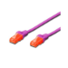 FDL 0.25M CAT.6 UTP LSZH PATCH CABLE - VIOLET