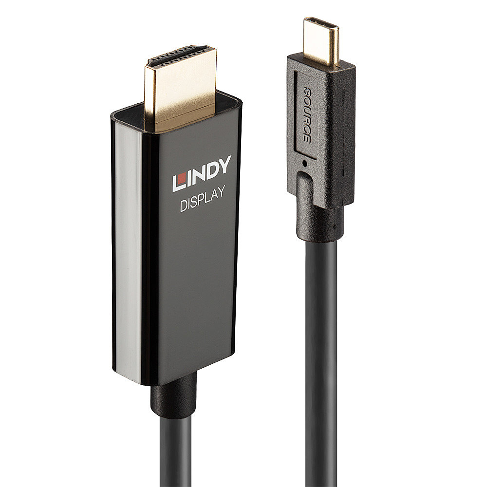 Photos - Cable (video, audio, USB) Lindy 10m USB Type C to HDMI 4K60 Adapter Cable with HDR 43317 