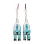 Tripp Lite N821-02M-MG-T fiber optic cable 78.7" (2 m) 2x LC OM4 Magenta, Turquoise, White
