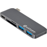 eSTUFF ES84121-GREY laptop dock/port replicator USB 3.2 Gen 1 (3.1 Gen 1) Type-C