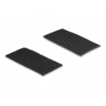 DeLOCK Hook-and-loop pad self-adhesive L 100 mm x W 50 mm set 10 pcs black