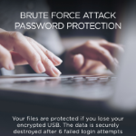 Integral 64GB HARDWARE ENCRYPTED USB 3.0 DRIVE SECURE DUAL PASSWORD ADMIN/USER 256 AES FIPS 140-2 CRYPTO