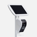 Bouncepad Original Elevate + Brother Printer Mount (inc USB Cable) | Samsung Galaxy Tab S7 FE 12.4 (2021) | White | Covered Front Camera and Home Button