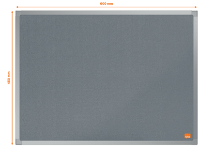 Nobo Essence Felt Notice Board 600 x 450mm Grey 1915204