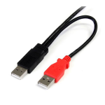 StarTech.com 3 ft USB Y Cable for External Hard Drive - Dual USB-A to Micro-B