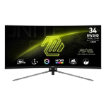 MSI MAG 345CQR computer monitor 86.4 cm (34") 3440 x 1440 pixels UltraWide Dual Quad HD Black