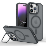 JLC iPhone 16 Matte Clear MagSafe Case with Camera Lens Kickstand