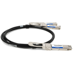 AddOn Networks QDD4QSFP28400CU1M-AO InfiniBand/fibre optic cable 39.4" (1 m) QSFP-DD 4x QSFP28 Black, Metallic