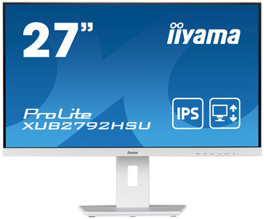 iiyama ProLite XUB2792HSU-W5 LED display 68,6 cm (27") 1920 x 1080 pixlar Full HD Vit