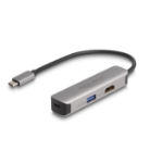 DeLOCK 61060 interface hub USB 3.2 Gen 1 (3.1 Gen 1) Type-C 5000 Mbit/s Grijs