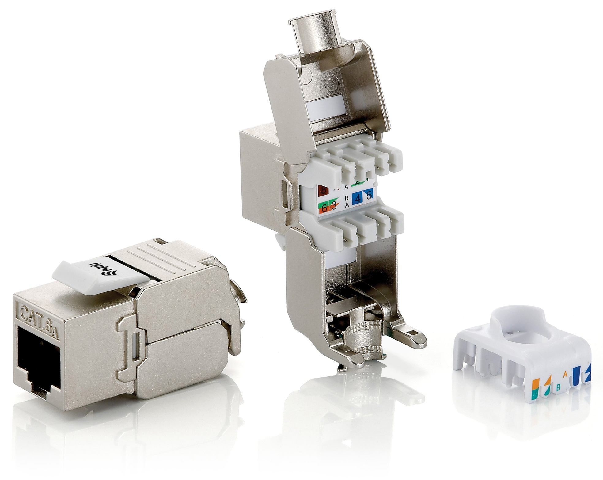 Image of Equip Cat.6A Shielded Keystone Jack Toolfree