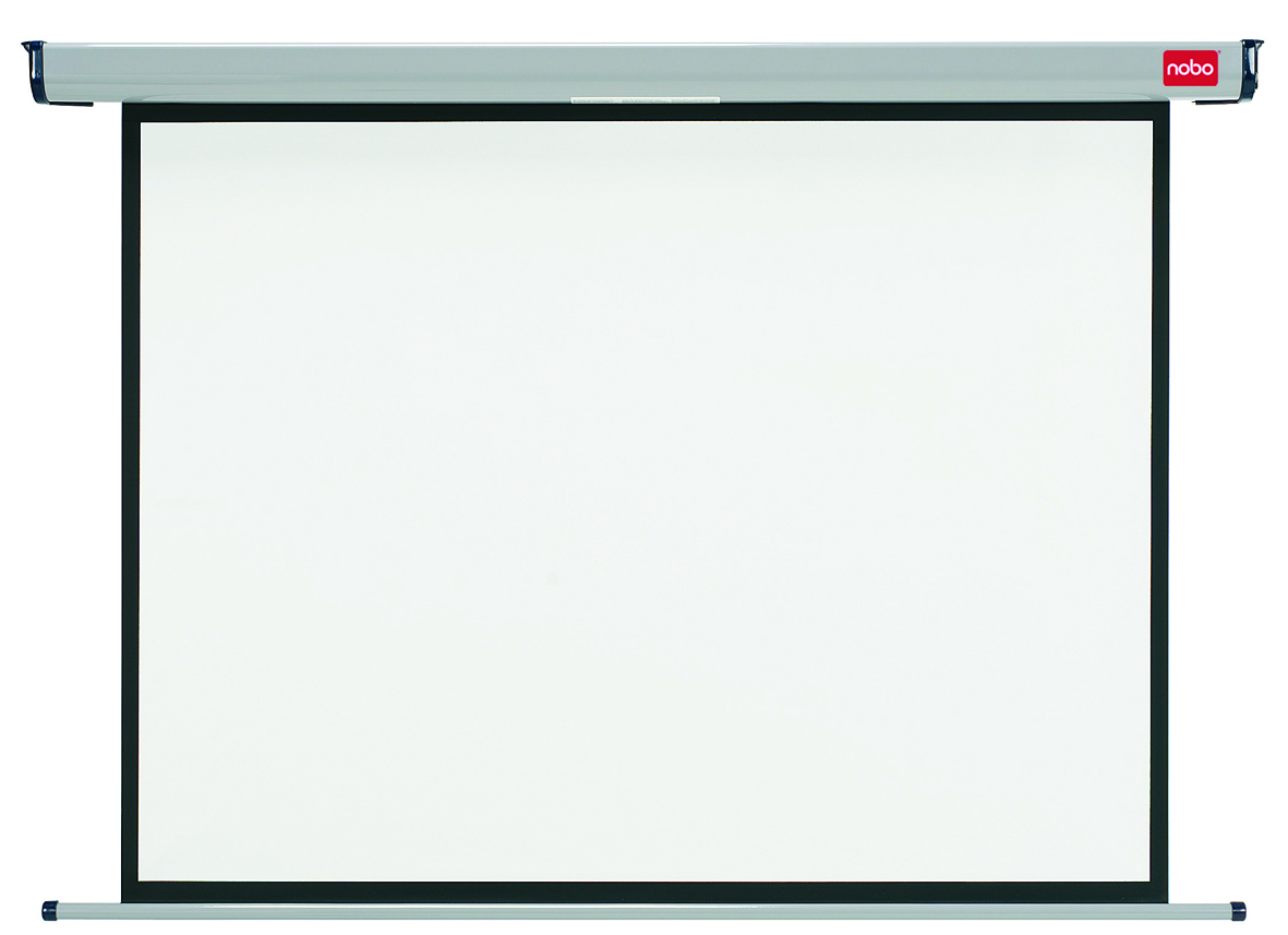 Nobo Projection Screen Electric Wall-Mount Rolling IR Remote 2400mm