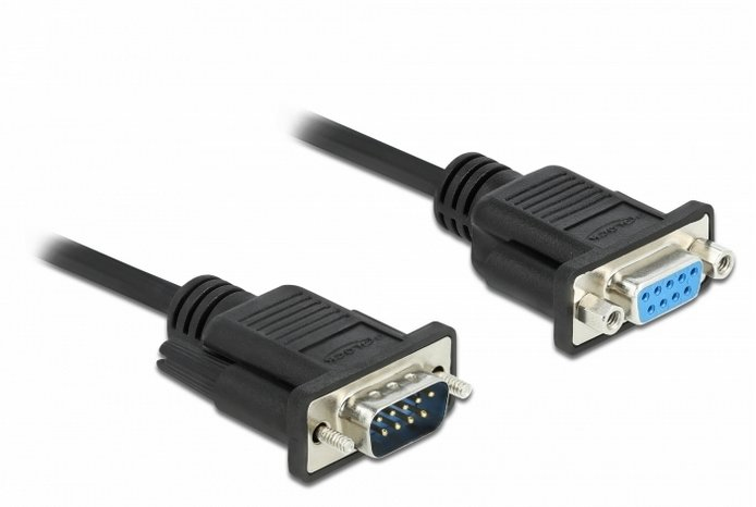 Image of DeLOCK 86603 serial cable Black 3 m RS-232 Sub-D9