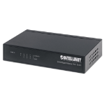 Intellinet 5-Port Gigabit Ethernet PoE+ Switch, 4 x PSE Ports, IEEE 802.3at/af Power over Ethernet (PoE+/PoE) Compliant, 60 W, Desktop (With UK 3-pin power cord)