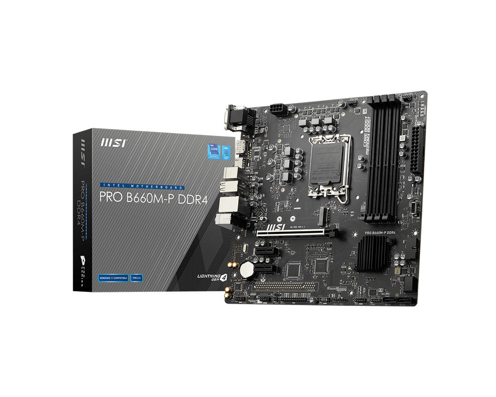 MSI PRO B660M-P DDR4 motherboard Intel B660 LGA 1700 micro ATX