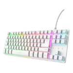 Trust GXT 833W Thado TKL keyboard Gaming USB QWERTY UK English White