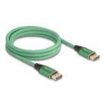 DeLOCK DisplayPort Cable 16K 60 Hz 2 m green metal