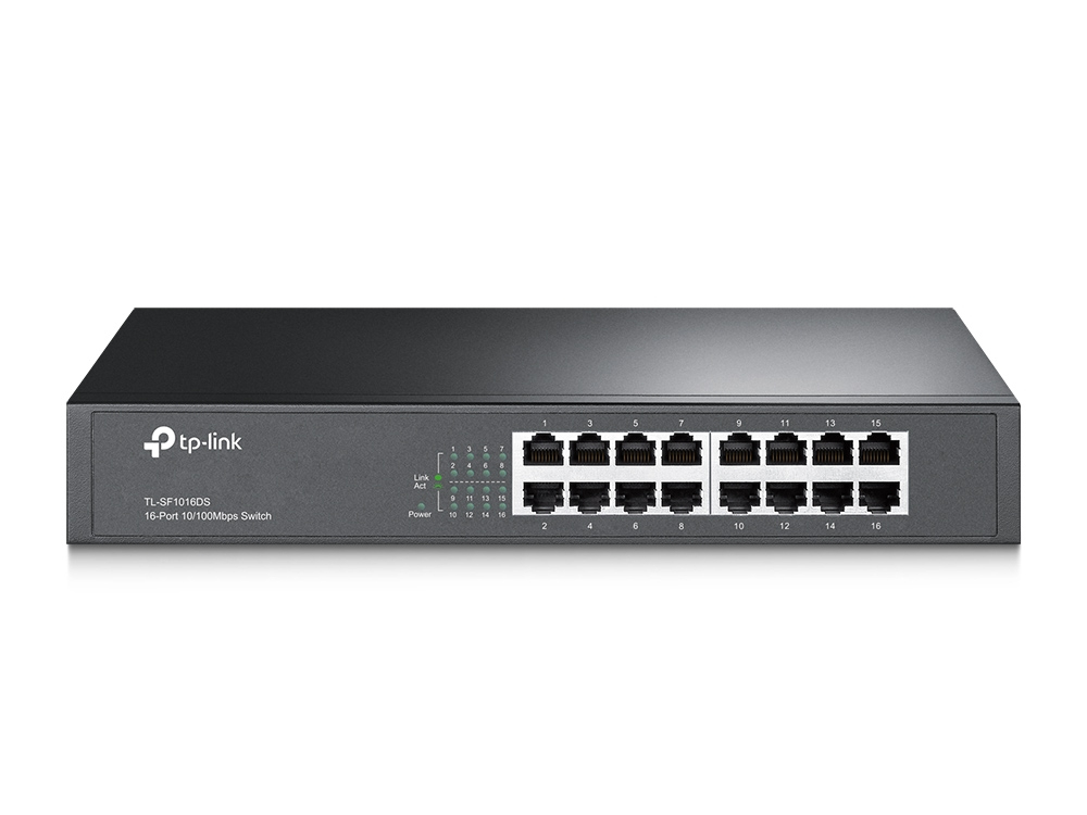 Image of TP-Link TL-SF1016DS network switch Unmanaged Fast Ethernet...
