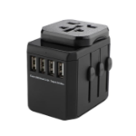 Microconnect MC-TRAVELADAPTER2 electrical power plug Black
