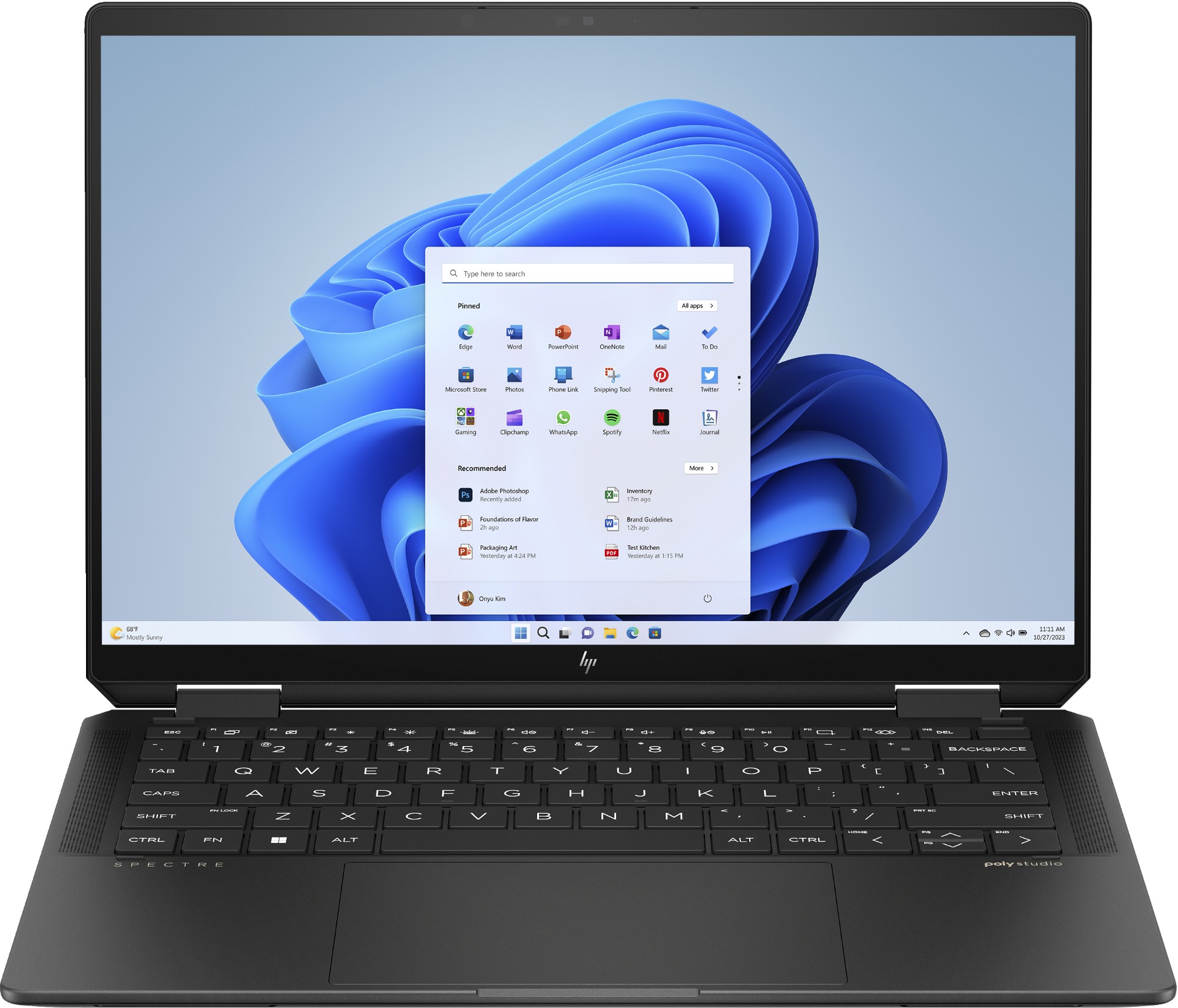 HP Spectre x360 14-eu0006na Intel Core Ultra 5 125H Hybrid (2-in-1) 35.6 cm (14") Touchscreen 2.8K 16 GB LPDDR5x-SDRAM 512 GB SSD Wi-Fi 6E (802.11ax) Windows 11 Home Black