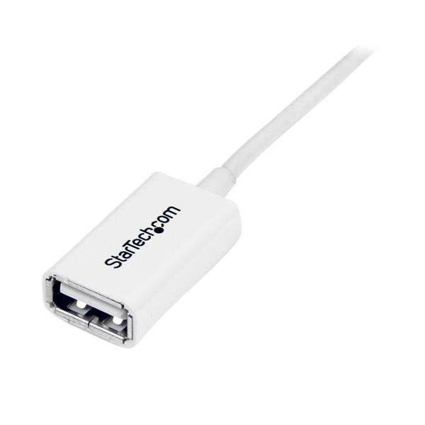 StarTech.com 3m White USB 2.0 Extension Cable A to A - M/F