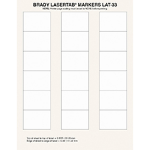 Brady LaserTab White Self-adhesive printer label
