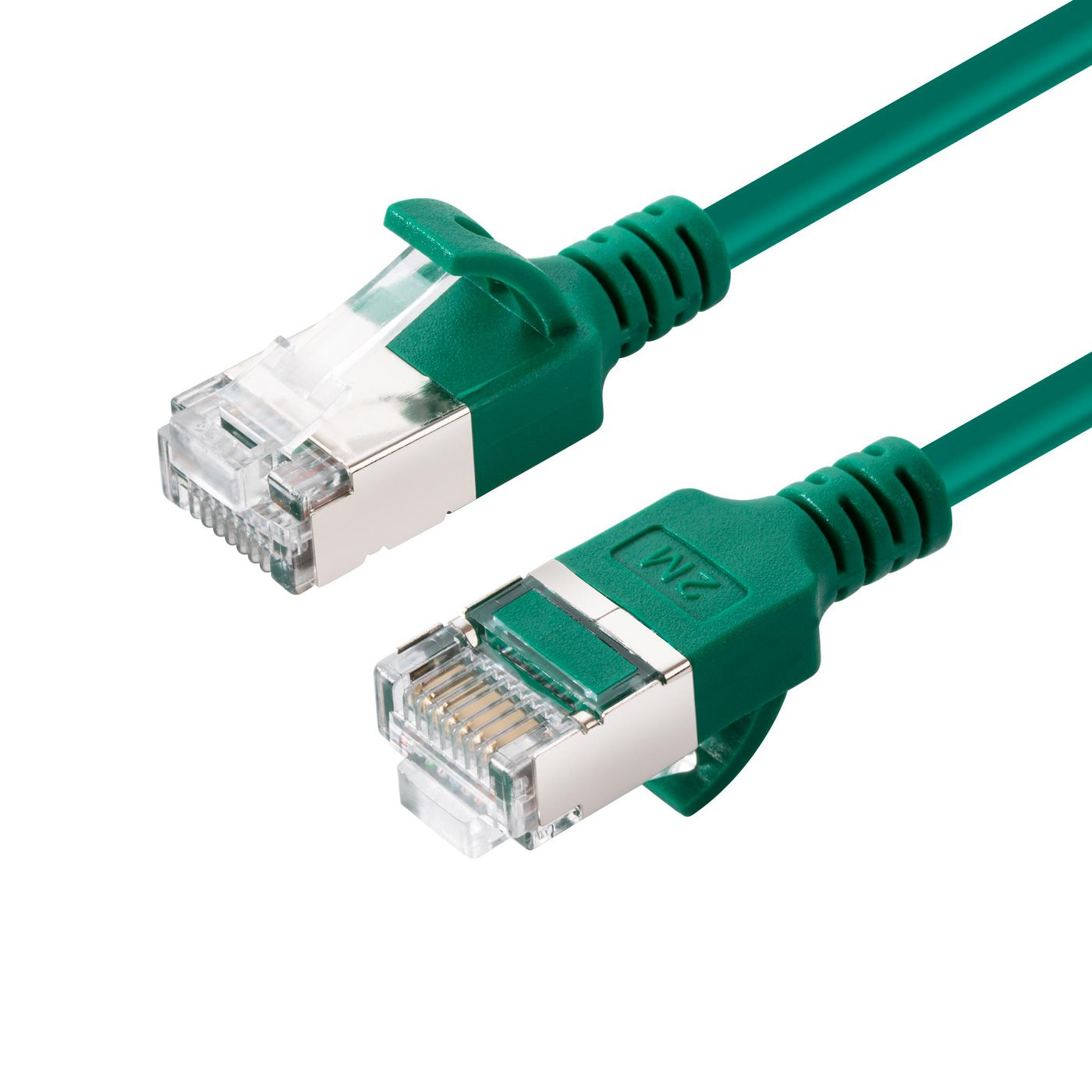 Microconnect V-FTP6A02G-SLIM networking cable Green 2 m Cat6a U/FTP (S
