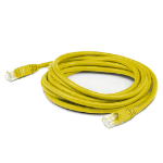 AddOn Networks ADD-0-25MCAT6ASFLZ-YW networking cable Yellow 0.25 m Cat6a S/FTP (S-STP) Round