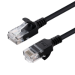 Microconnect V-UTP6A005S-SLIM networking cable Black 0.5 m Cat6a U/UTP (UTP)