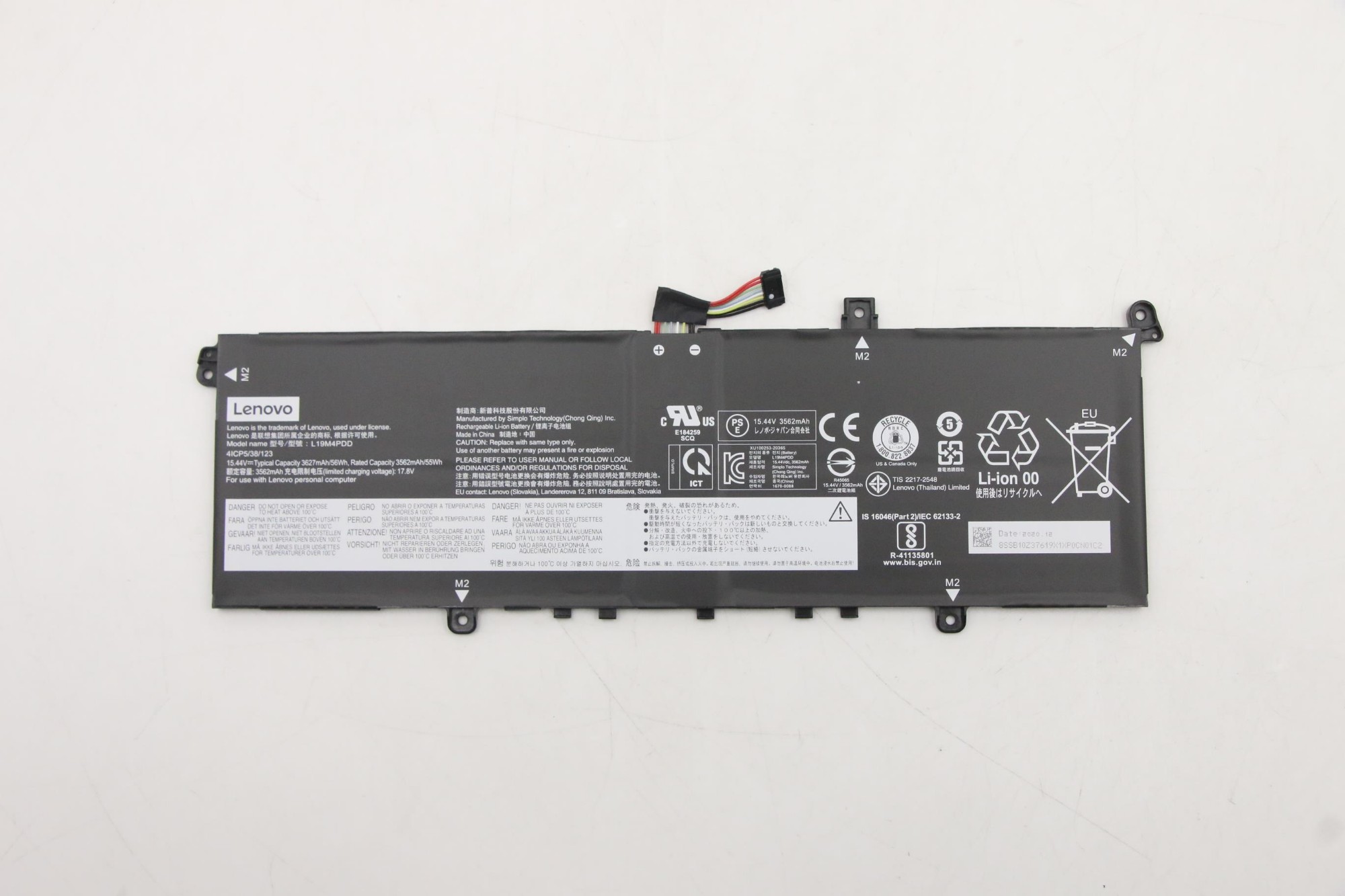 Lenovo 5B10z37621 Laptop Spare Part Battery