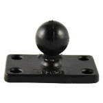 RAM Mounts Ball Base with 1" x 2" 4-Hole Pattern