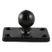 RAM Mounts Ball Base with 1" x 2" 4-Hole Pattern