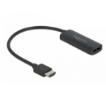 DeLOCK 63206 video cable adapter 0.24 m HDMI Type A (Standard) DisplayPort + Micro-USB Black