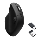 Keychron M6S-A72 mouse Universal Left-hand RF Wireless + Bluetooth + USB Type-C Optical 12000 DPI