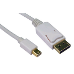 Cables Direct CDLMDP-102 DisplayPort cable 2 m Mini DisplayPort White
