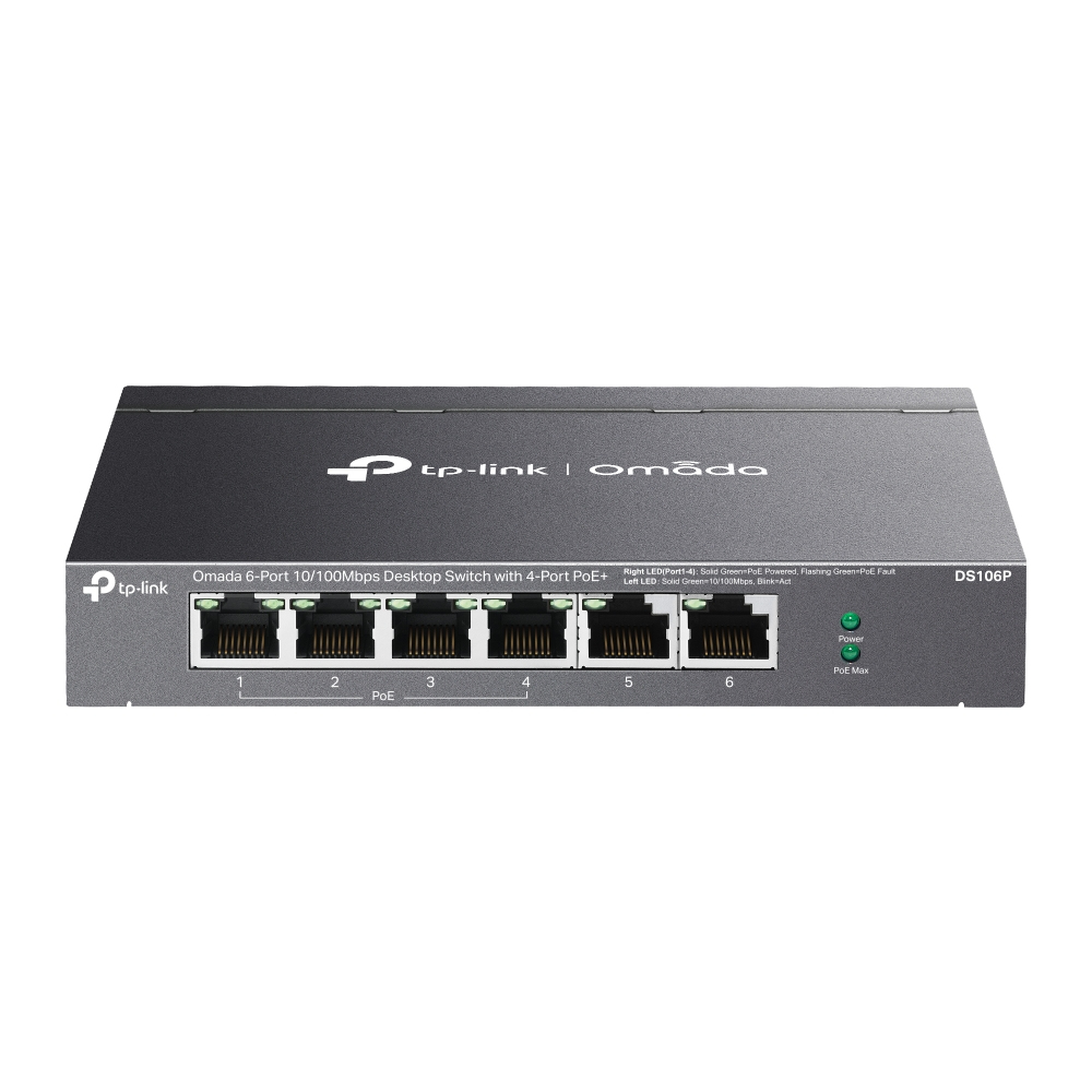 TP-Link DS106P 6-Port Network Switch