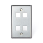 Leviton 43080-1S4 wall plate/switch cover Gray